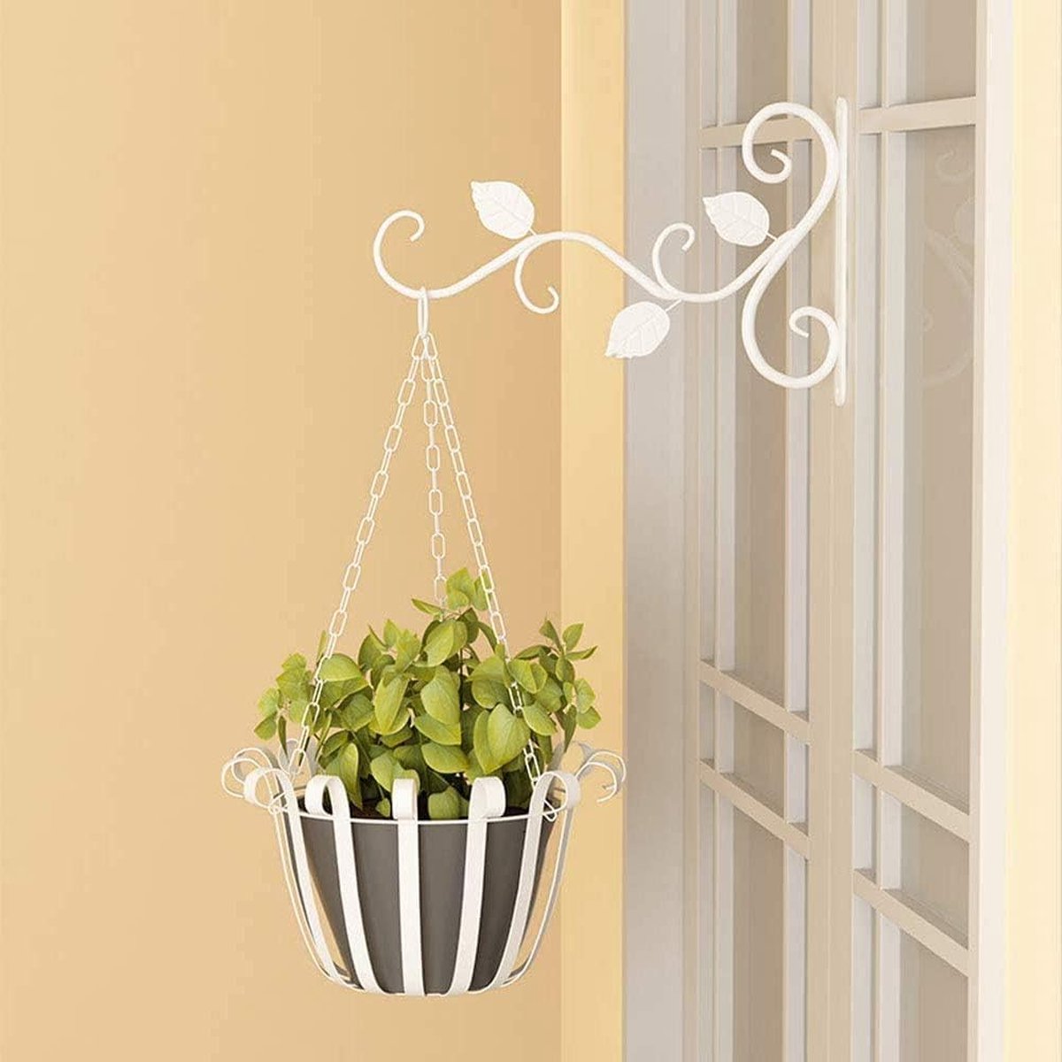 DINGEE Lot De 12 Crochets à Visser En Acier Inoxydable Pour Guirlandes Lumineuses Extérieures, Crochets De Noël, Petits Crochets à Vis Noirs Pour Lumière De Terrasse, Plantes, Carillons éoliens