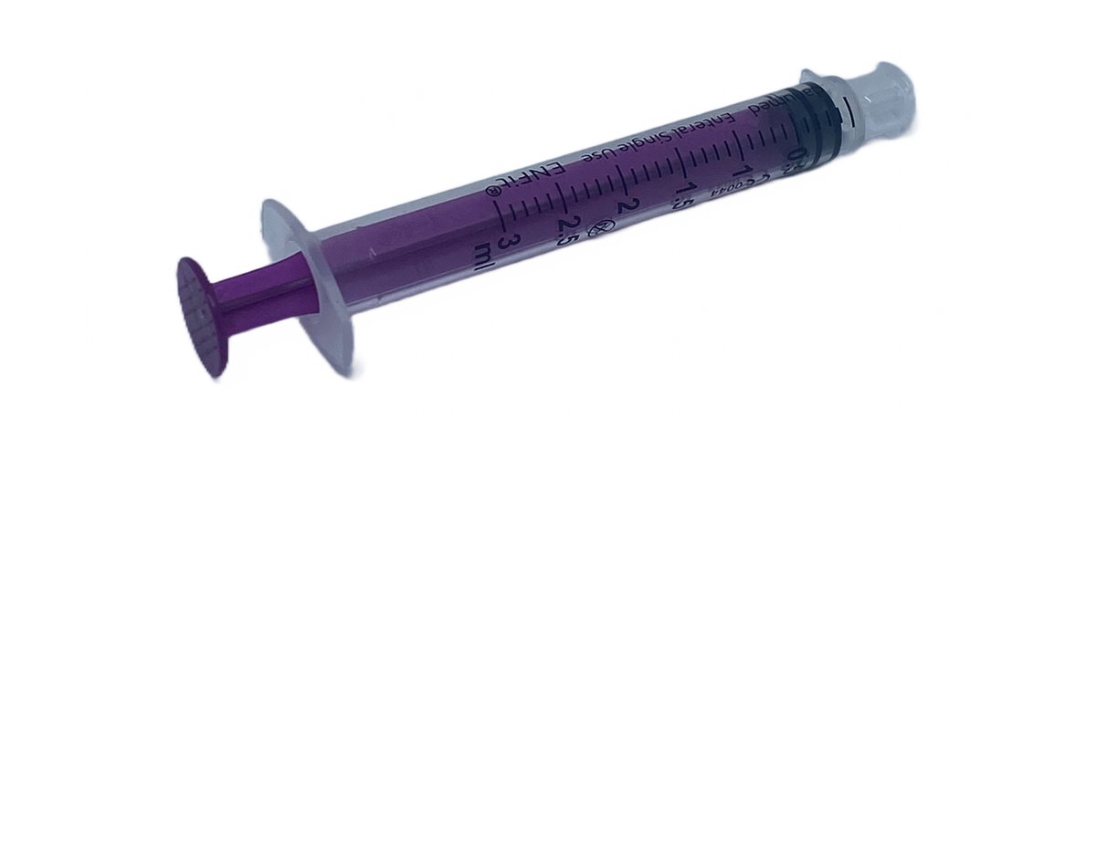 Danumed ENFIT spuit low dose 3 ml - steriel verpakt 25 stuks - eenmalig gebruik
