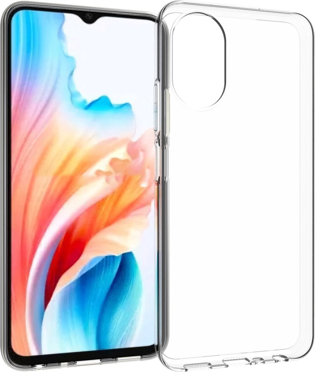 Accezz Hoesje Geschikt voor Oppo A38 / A18 Hoesje Siliconen - Accezz Clear Backcover - Transparant