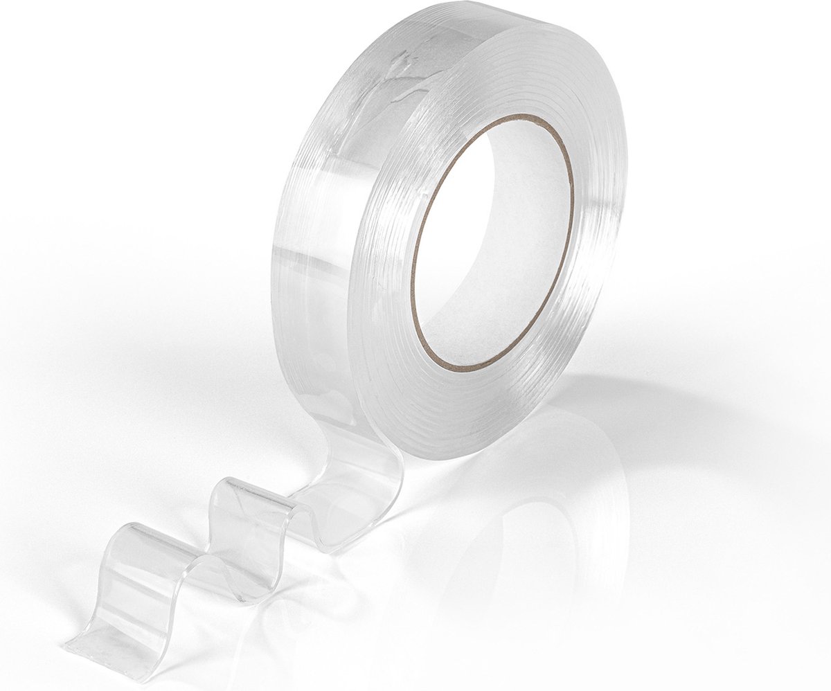 EASYmaxx Sporenloze tape 5m transparant