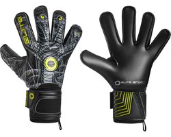 Elite Sport Vibora Keepershandschoenen - Zwart / Fluogeel | Maat: 8