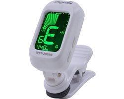 Jumada's - Folk akoestische gitaar tuner viool ukelele bas elektronische stemming accessoires voor snaarinstrumenten in het wit - Gitaar clip on tuner - Afstemmen snaarinstrument