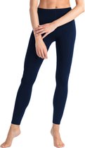 Thermo Legging Femme - Pantalon Thermo Femme - Polaire - Bleu Foncé - Taille L/XL (40/42) | Thermo Sous-vêtements thermiques