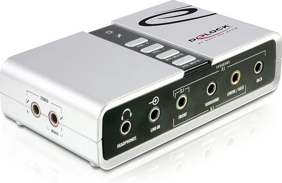 Foto: Delock adapter usb 2 0 soundbox 7 1 ext delock