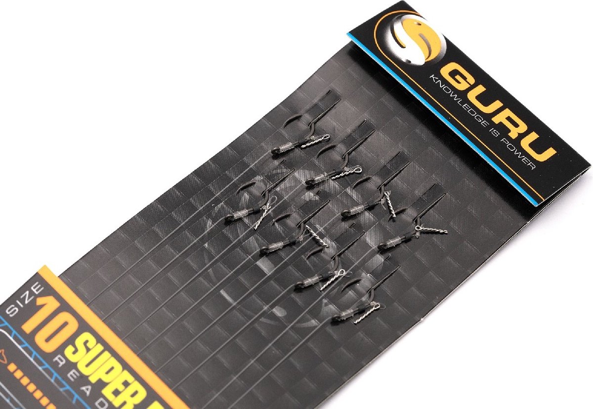 Guru 4’’ Super MWG Feeder Bayonet Rig Barbless - Eyed (8 pcs) - Maat : Haak 10 - 0.22mm