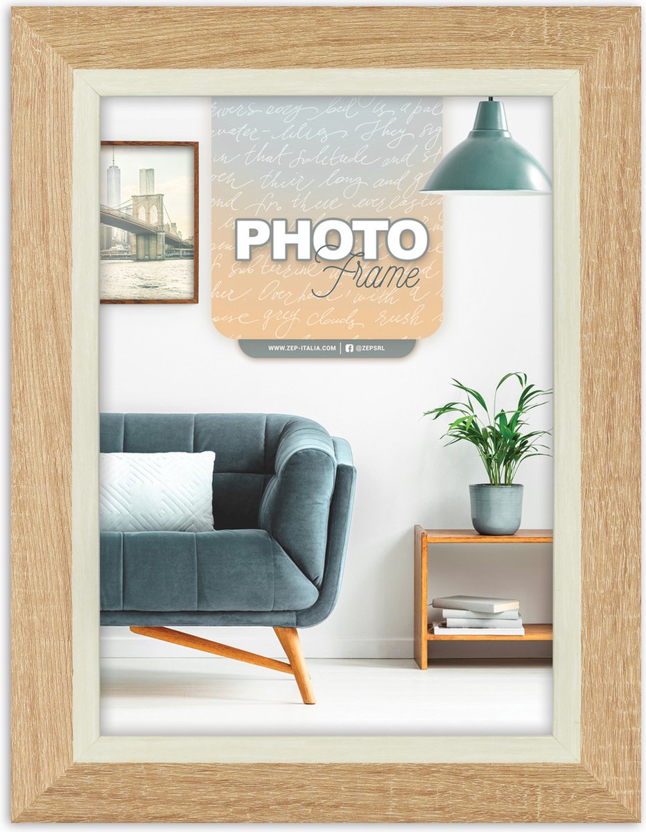 ZEP - Kunststof Fotolijst Adler Bruin voor foto 15x20 - NT687N