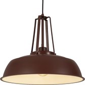 Lumidora Hanglamp 75044 - PORIA - E27 - Rood - Bruin - Metaal - ⌀ 45 cm