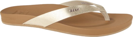 Reef Cushion Courttan/Champagne Dames Slippers - Bruin/Goud - Maat 37,5