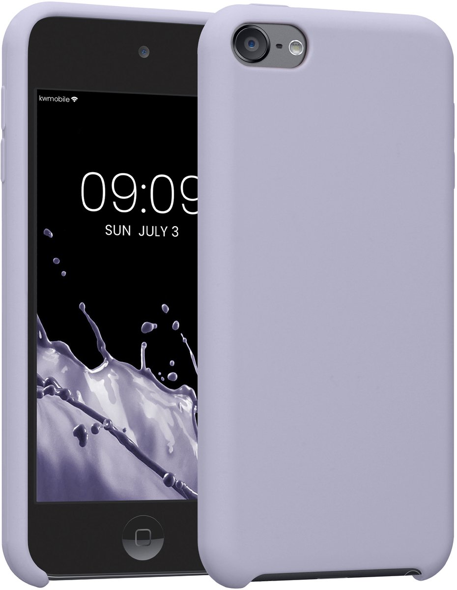 kwmobile hoes geschikt voor Apple iPod Touch 6G / 7G (6de en 7de generatie) - Beschermhoes voor mediaspeler - Backcover in pastel-lavendel