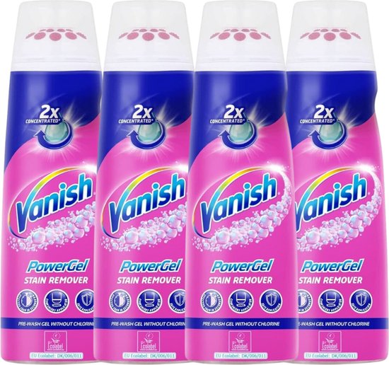 Foto: Vanish oxi action gold powergel vlekverwijderaar 200ml x4