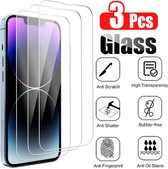 Screenprotector gechikt voor Iphone 12 Pro Max - 3pack - Glass Protector voor Iphone 12 Pro Max - Bescherm Scherm - Gehard Glas - Full Coverd - Tempered Glass