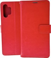 Bookcase Geschikt voor: Samsung Galaxy A32 4G - Rood - portemonnee hoesje