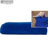 Bol.com The One Towelling Classic Supersize strandlaken - Extra grote handdoek - 100% Gekamd katoen - 100 x 210 cm - Koningsblauw aanbieding
