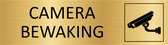 CombiCraft deurbordje Camerabewaking in goud met tape - 165 x 45 mm