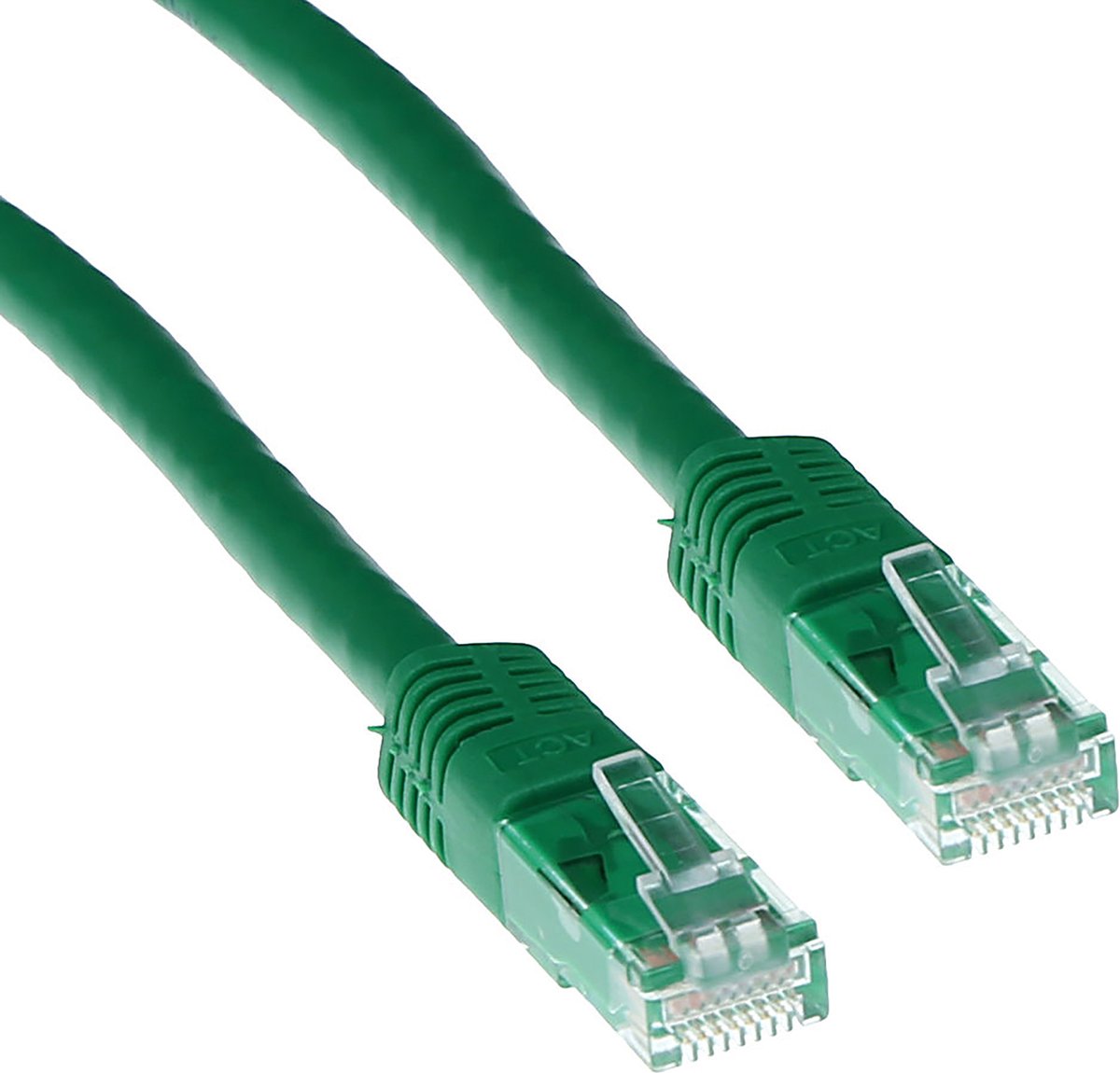 Image of ACT Groene 0,25 meter U/UTP CAT6 patchkabel met RJ45 connectoren IB8752