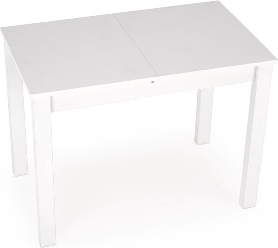 Gino uitschuifbare tafel 100-135/60/75 cm - eettafel - modern tafel - wit - Maxi Maja