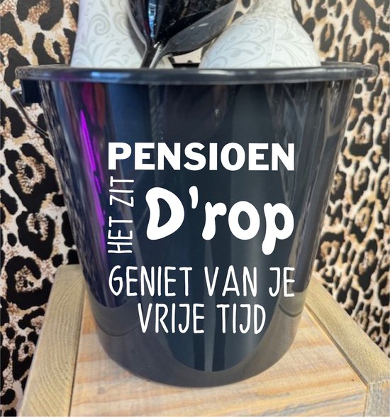 HOWAF Sjerp Eindelijk Gepensioneerd! Sjerp Pensioen Pensionering Party Afscheidsfeest Decoratie Gepensioneerde Pensioen Sjerp Geschenk voor Pensionering Zwart Goud Gepensioneerde Decoratie