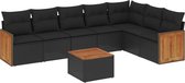 vidaXL-8-delige-Loungeset-met-kussens-poly-rattan-zwart