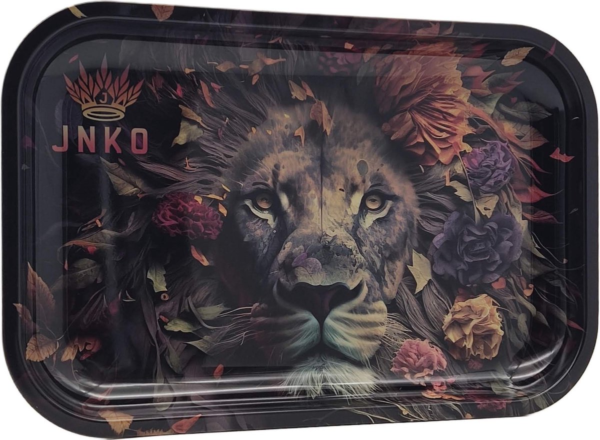 Metalen Luxe Dienblad | 29x19cm | Wilde Dieren Serie | Leeuw | Leeuwenhoofd | Decoratief Dienblad | JNKO