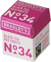 Bradley's Thee | Piramini | Black Tea Red Fruits n.34 | 30 stuks
