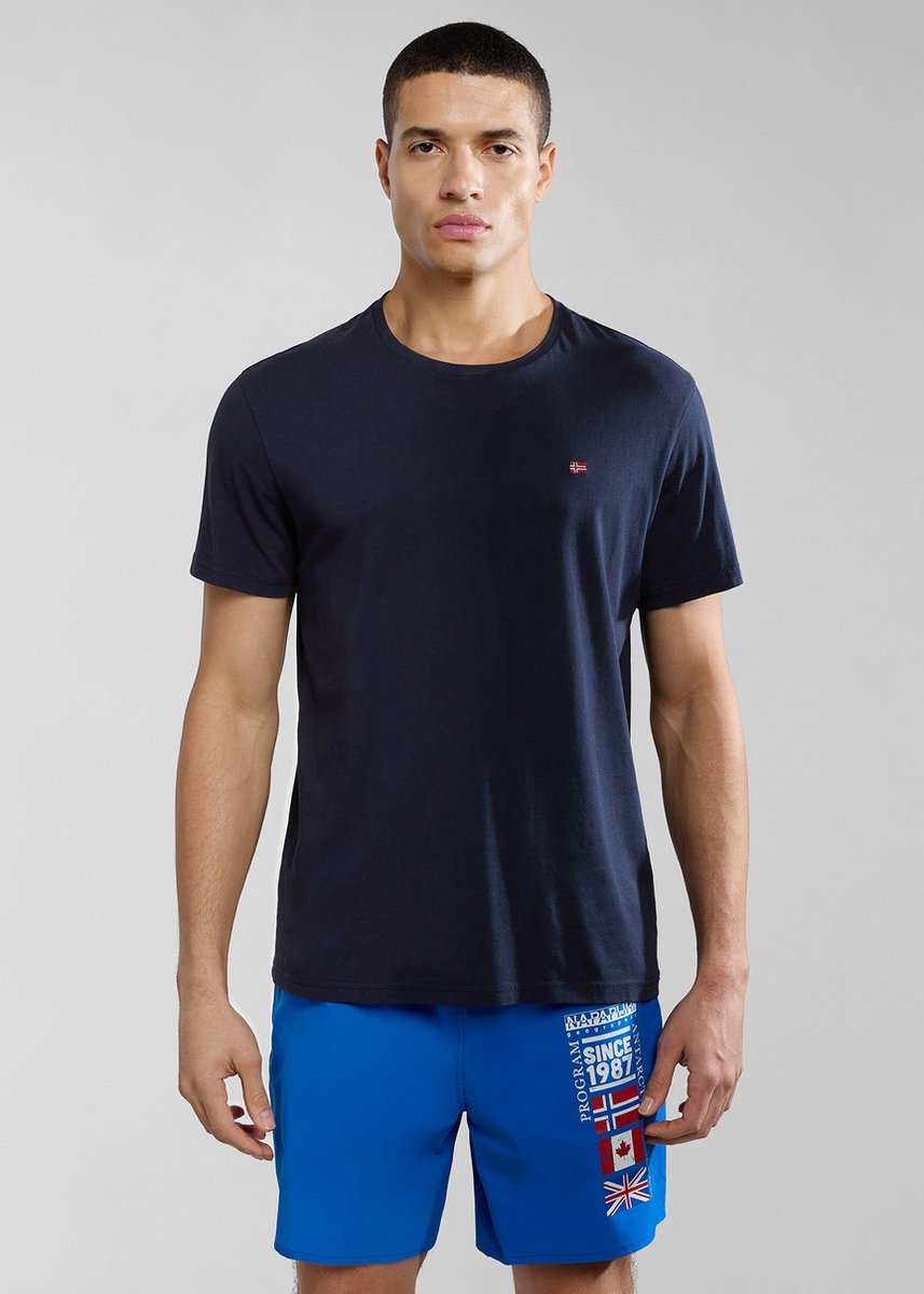 Napapijri Salis T-shirt Heren – Regular-fit Blauw