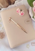 A5 ringband blush pink cover notebook / planner