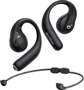 AeroFit Pro | Secure Open-Ear Sport Earbuds-Zwart