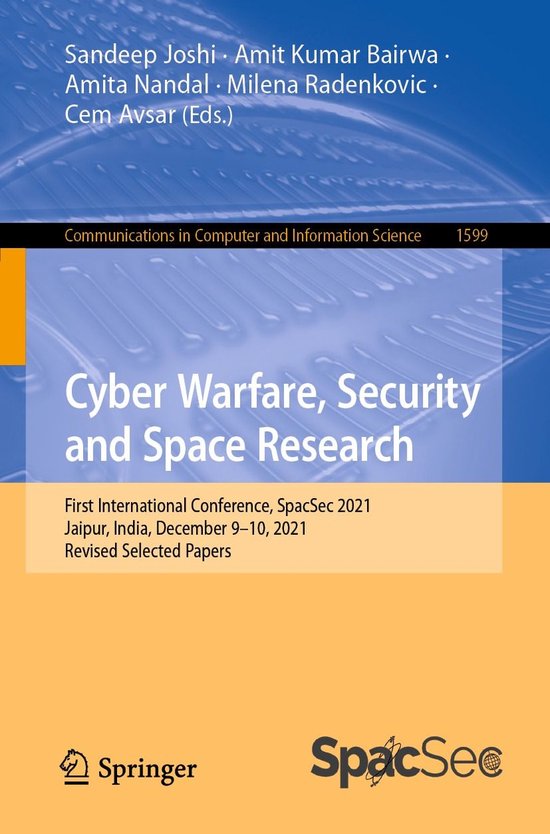 Springer Nature Proceedings Computer Science - Cyber Warfare ... - cover
