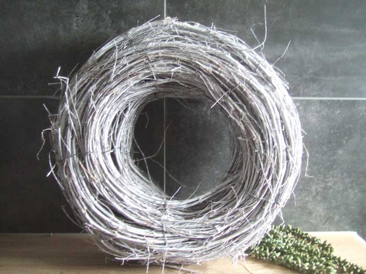 EXNER GmbH Krans willow rattan wit 40 cm