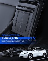Tesla Model 3/Y 2019-2023 Armsteun Organizer - Middenconsole Geheim Vak - Verborgen Opbergdoos - Armleuning - Tesla Accessoires