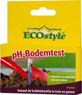 Test de sol ECOstyle pH - Compteur d'acidité pour le Terre - Déterminer les besoins en chaux pour le Jardin et la pelouse - 8 tests