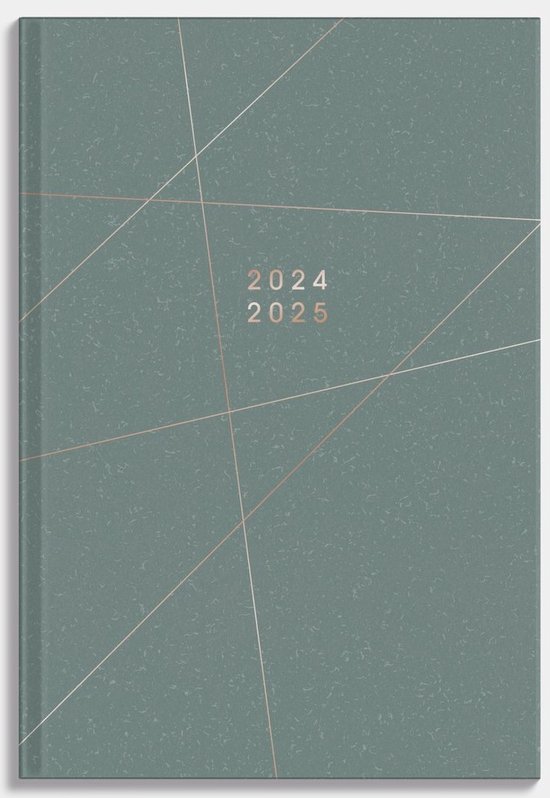 Hobbit - Basic Agenda - 2024-2025 - 1 week op 2 pagina's - A5 (14 x 20,5 cm) - Raster Groen