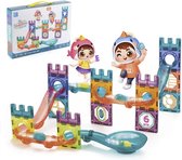 Magnetic Tiles- Magnetisch Speelgoed – 54 stuks - Knikkerbaan - Constructie speelgoed - Magnetische tegels - Montessori speelgoed - Magnetic toys - Magnetische bouwstenen - Speelgoed Kinderen