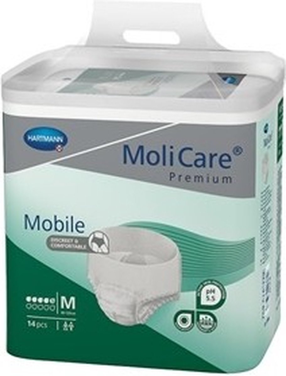 Goedkoopste Hartmann MoliCare Mobile 5 druppels Medium - Karton van 42 incontinentieslips