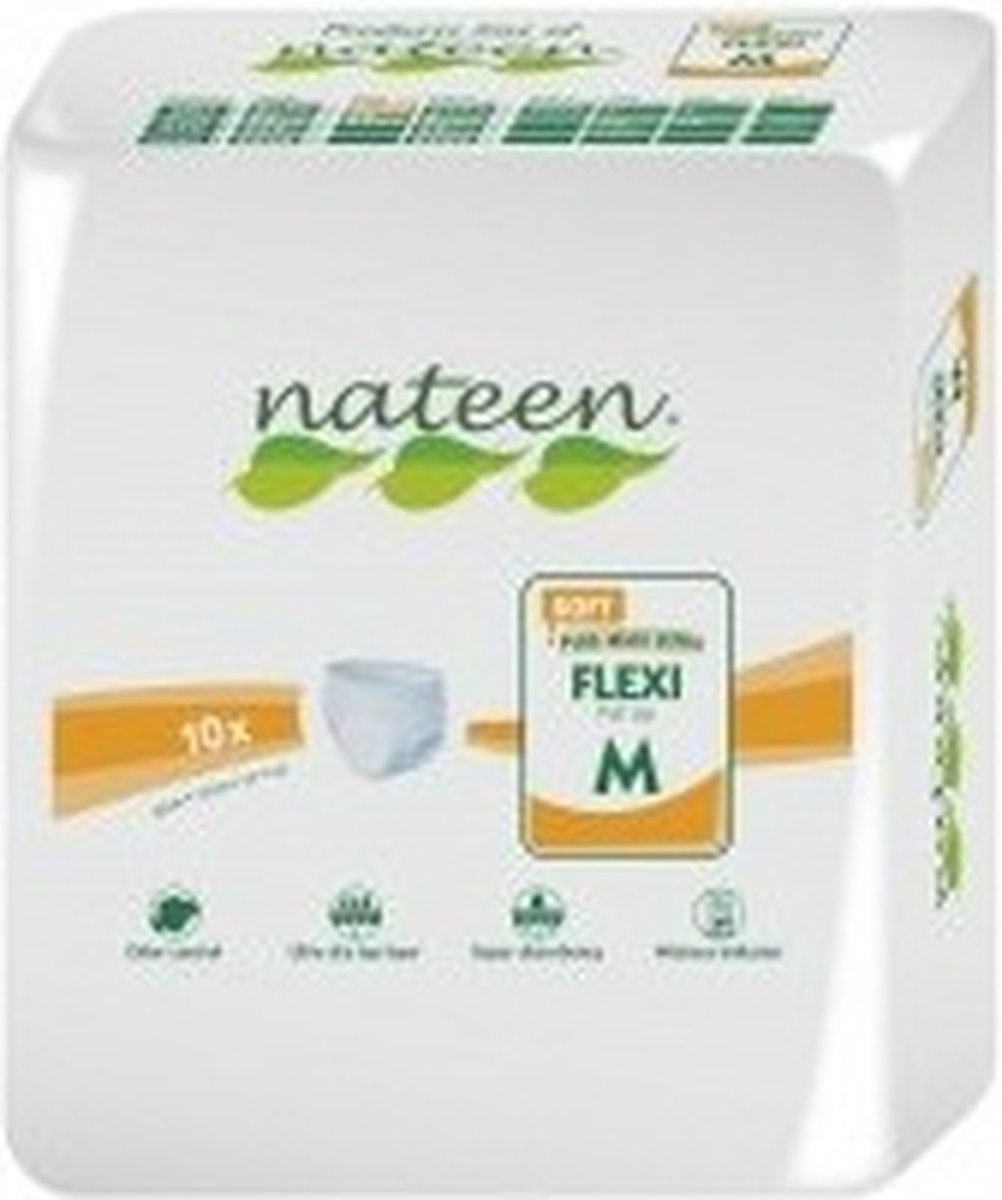 Goedkoopste Incontinentiebroekjes Nateen Flexi Soft Medium - 1 pak van 10 stuks