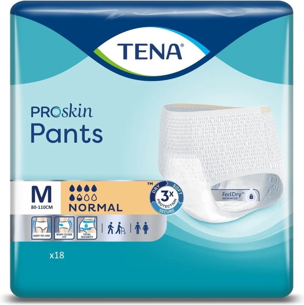 Goedkoopste Tena Pants Normal Medium - 12 pakken van 18 stuks