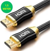 POWERR - HDMI 2.0 Kabel - Hoge Snelheid en Resolutie - 4K (60 Hz) – 1,5 Meter – Zwart