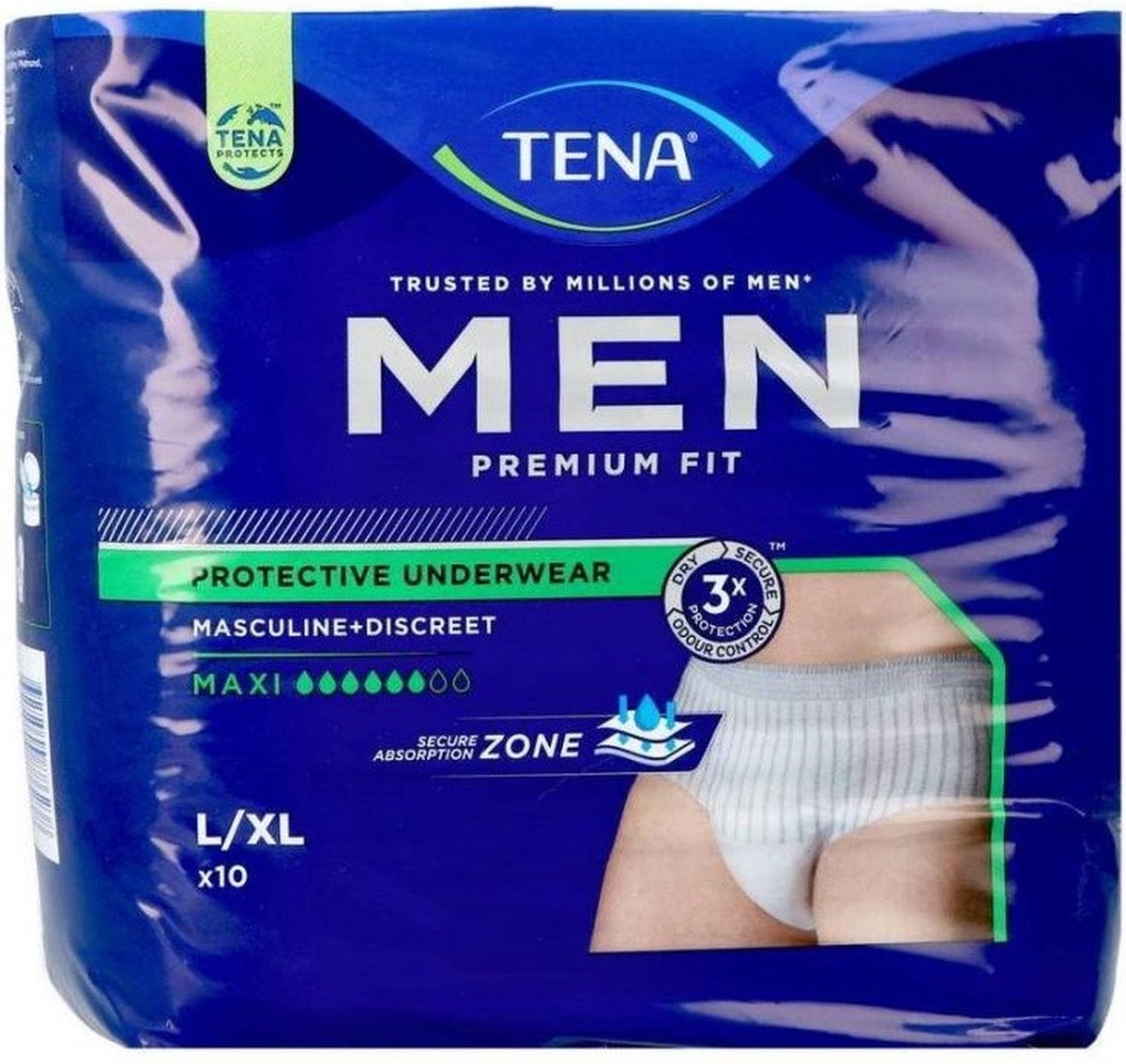 Goedkoopste Tena Men Premium Fit Level 4 L/XL - 8 pakken van 10 stuks