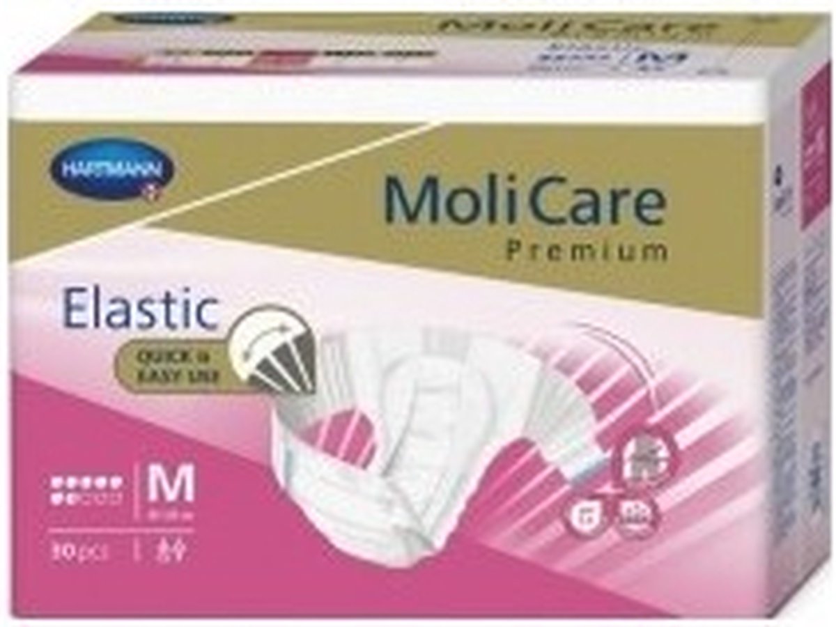 Goedkoopste Molicare Premium Slip Elastic 7 druppels Medium - 6 pakken van 30 stuks