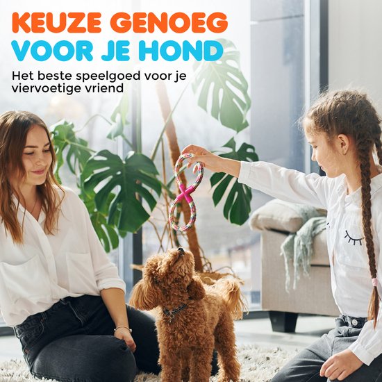 Ousiya Set van 24 puppyspeeltjes, bijtspeelgoed voor puppy's met een