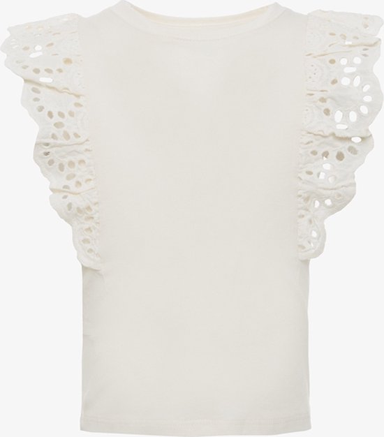 T-shirt fille TwoDay avec broderie blanc - Taille 110/116