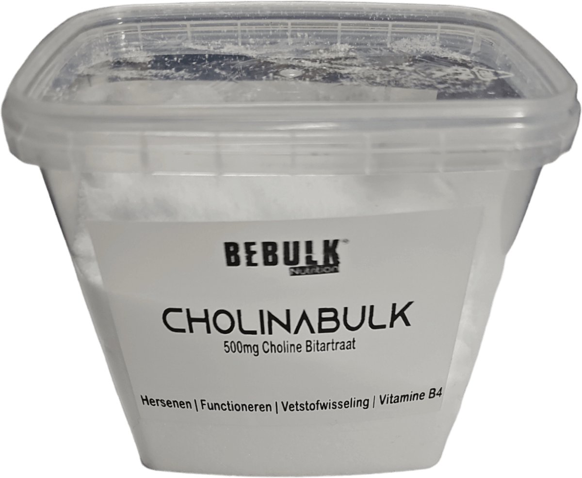Goedkoopste CholinaBulk - Choline Poeder - BeBulk Nutrition 500g Neutraal
