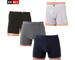 Heren boxershorts - DONEX® - 4 stuks - Katoen - Mix - Maat L