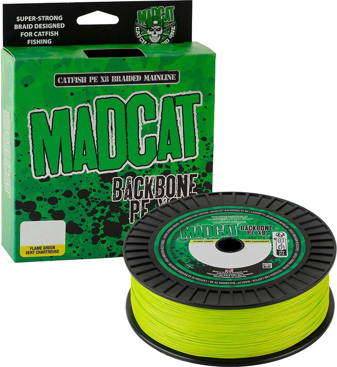 Madcat Backbone 300 M Gevlochten Vislijn Groen 0.350 mm