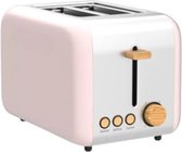 Gratyfied - Retro broodrooster - Retro keuken producten - Retro tosti apparaat - ‎28,5 x 16 x 18,49 cm - 1,25 kg - Roze