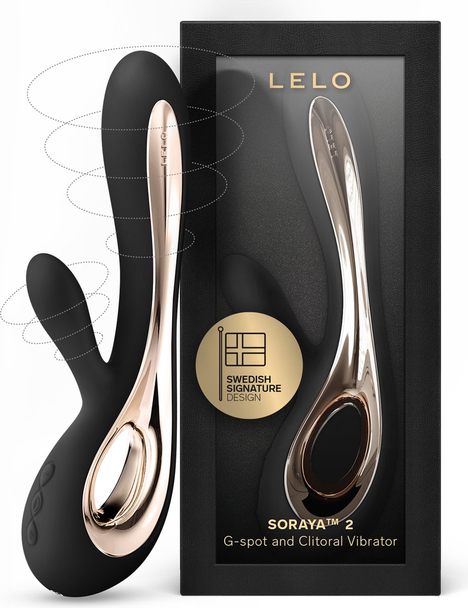 LELO SORAYA 2 Rabbitstimulator Black, voor Intern en Extern Plezier, Waterdicht en Draadloos