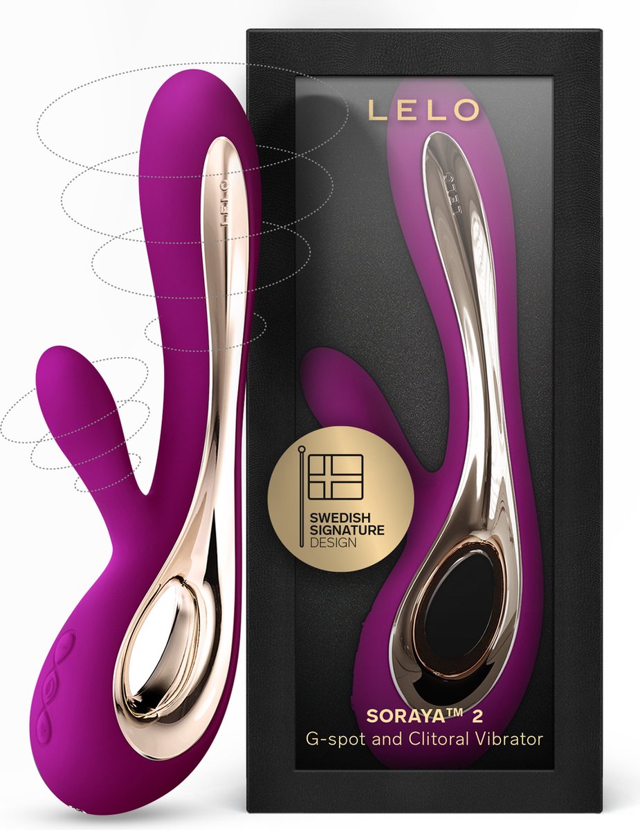 LELO SORAYA 2 Rabbitstimulator Deep Rose, voor Intern en Extern Plezier, Waterdicht en Draadloos