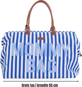 Childhome Mommy Bag® - Sac d'allaitement - Collection Stripes - Blauw/ Wit