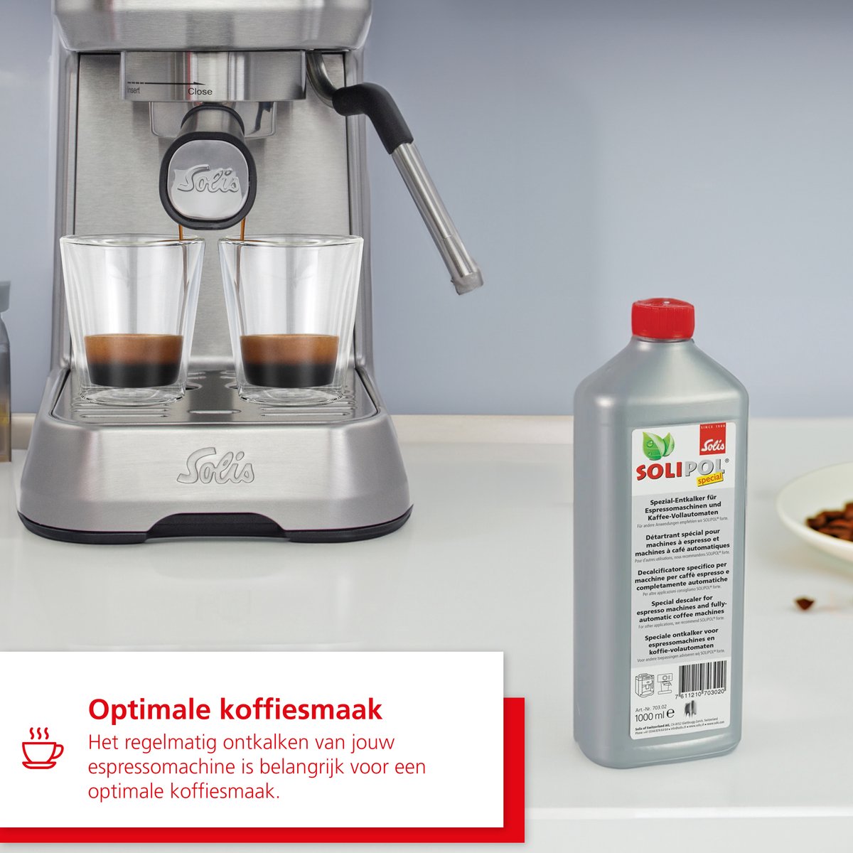 Solis Solipol Special Ontkalker - Ontkalker Koffiemachine - 4 x 1 Liter — afbeelding 2