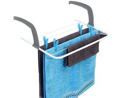 Wasrek - voor aan verwarming - bad of deur ophangen - droogrek - 51 x 35,5 cm